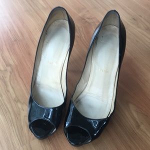 Christian Louboutin peep toe heels